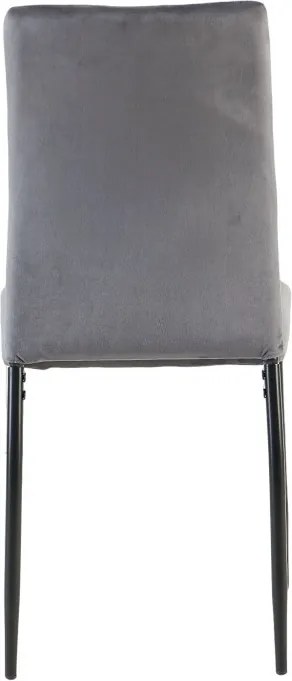 Jedálenská stolička Mette, stredne šedá látka