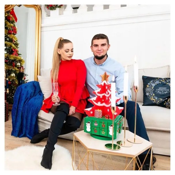 SPRINGOS Adventný kalendár Stromček s priehradkami