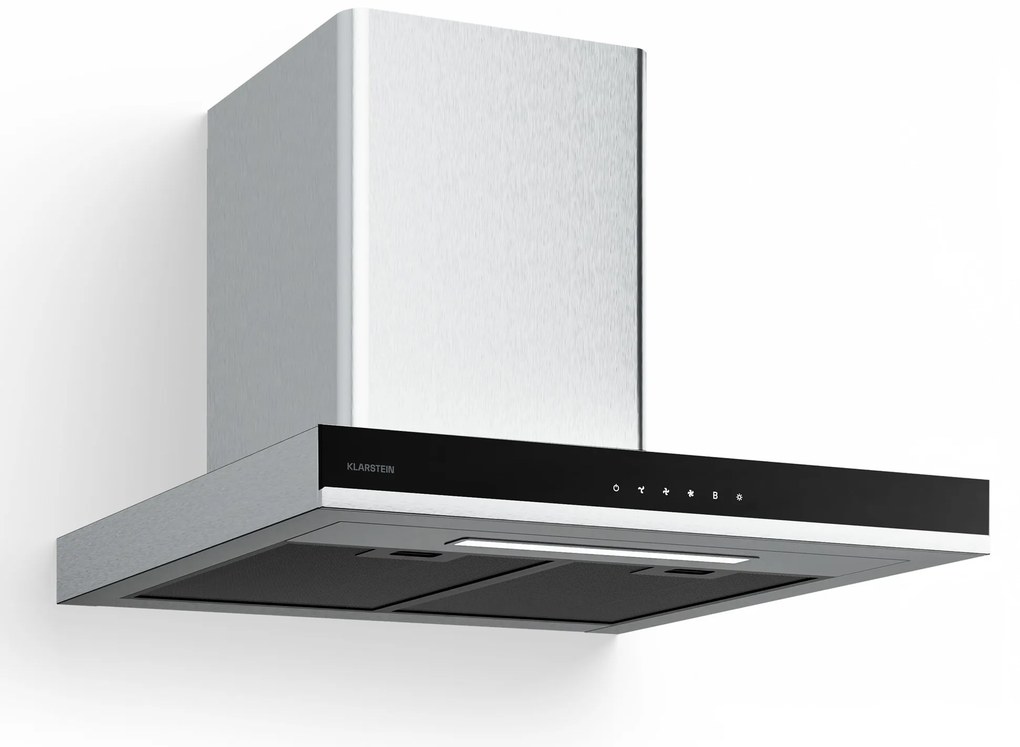 Klarstein Verosteel digestor 60 cm | Elegantný, minimalistický, výkonný | Trieda energetickej účinnosti A++ | 881,6 m³/h