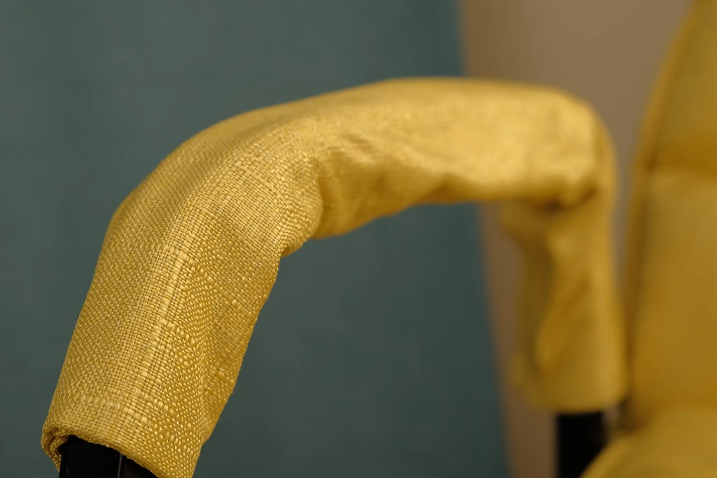 Bestent Polohovacie kreslo s podnožkou Yellow Perfetto