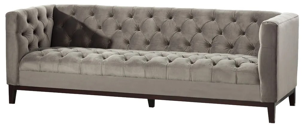 Pohovka Velvet Elite grey pre 3 osoby