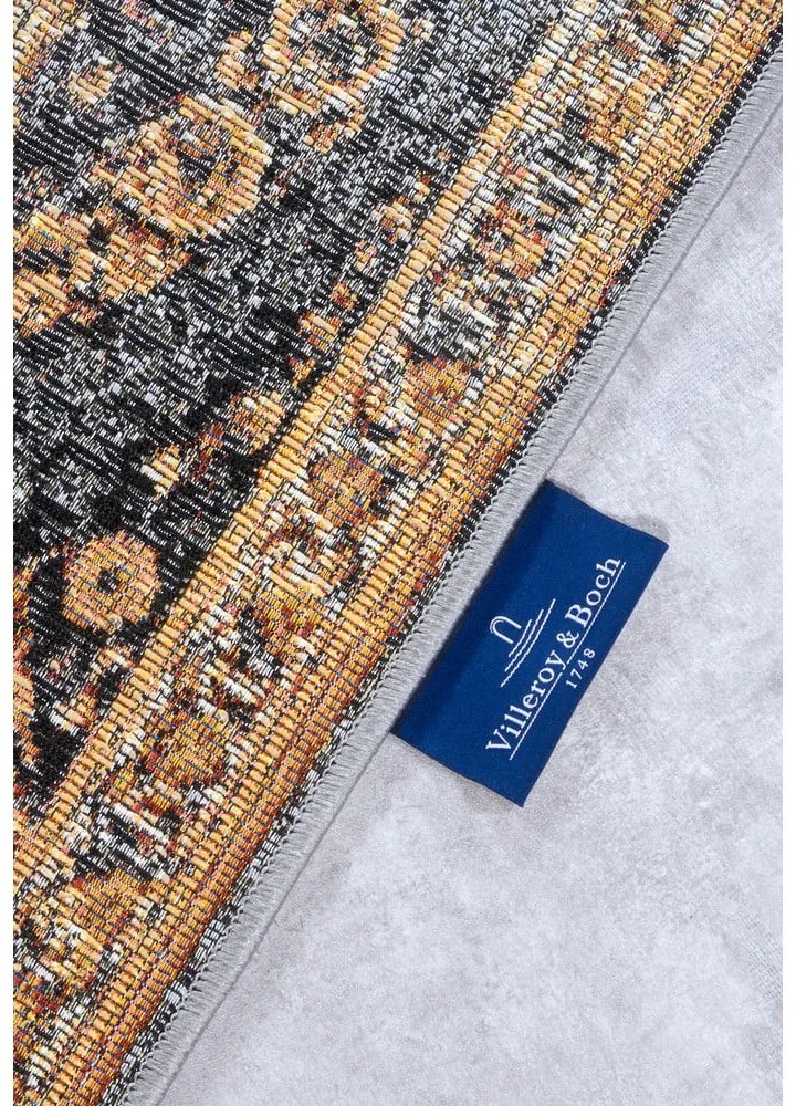 Vonkajší koberec v antracitovej a zlatej farbe 200x285 cm Martha – Villeroy&amp;Boch