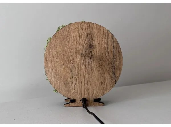 Li-Go 23625/DUB2 - LED stmievateľná stolová dekorácia LED/12W/230V 20x22 cm dub