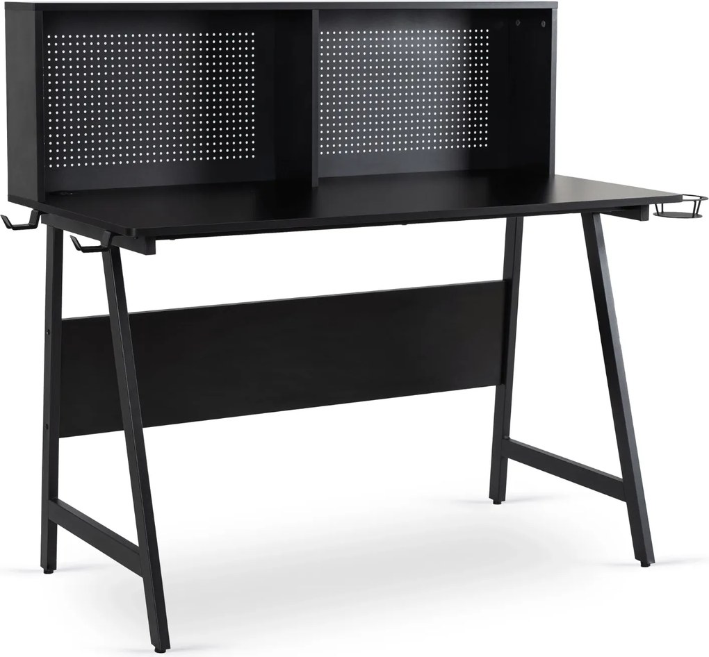 PROXIMA.store - Industriálny písaci stôl ICE FARBA: čierna