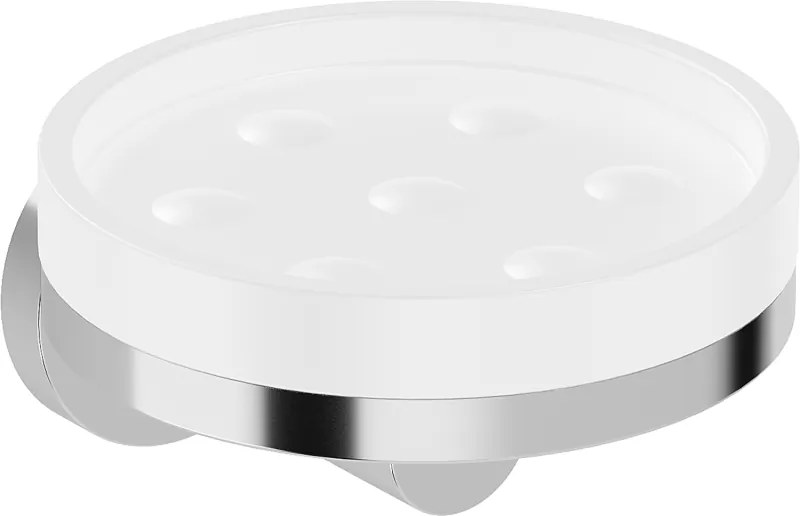 Mexen Triv, nástenný držiak na mydlo, chrómová / biela, 70A33055-00W
