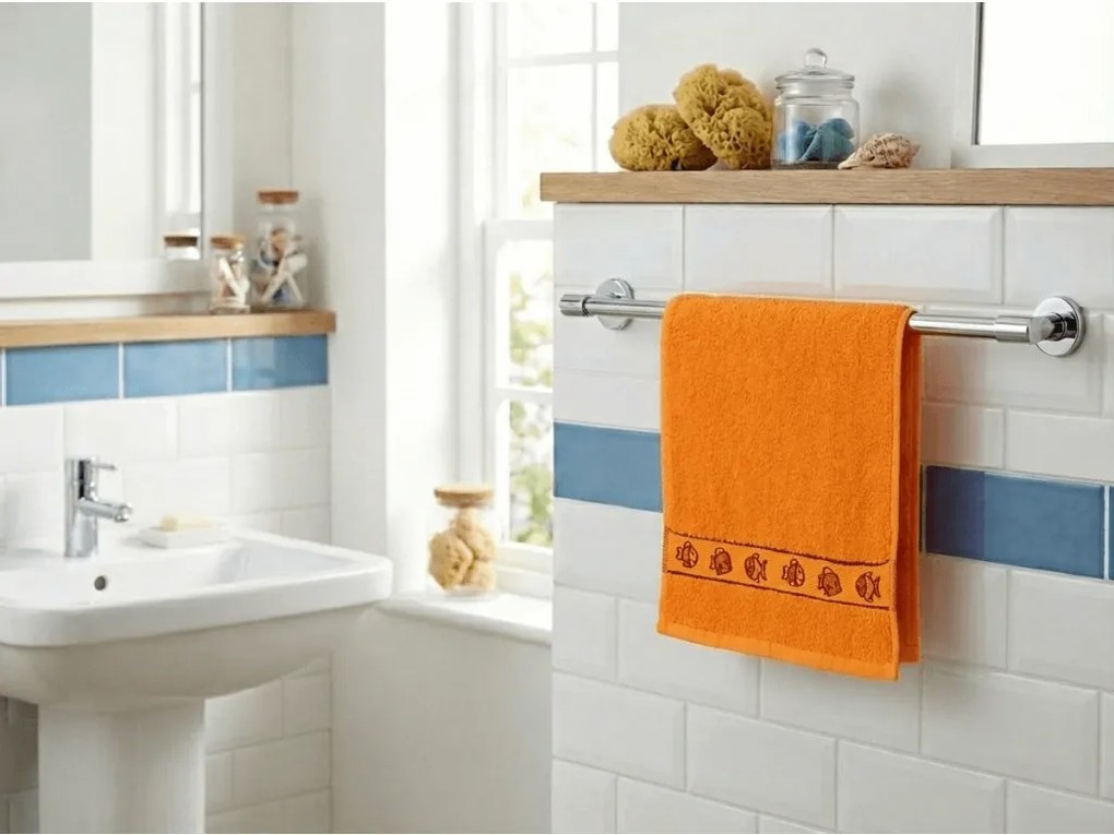 Detský uterák KIDS oranžový 30x50 cm