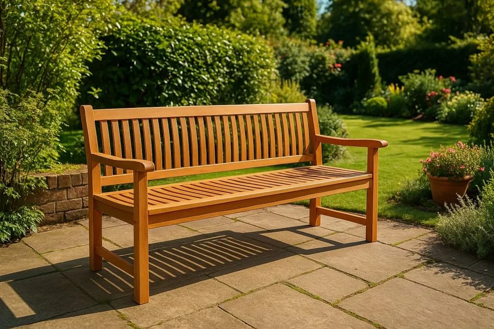 Divero 34978 Záhradná lavica 3-miestna masív 180 cm