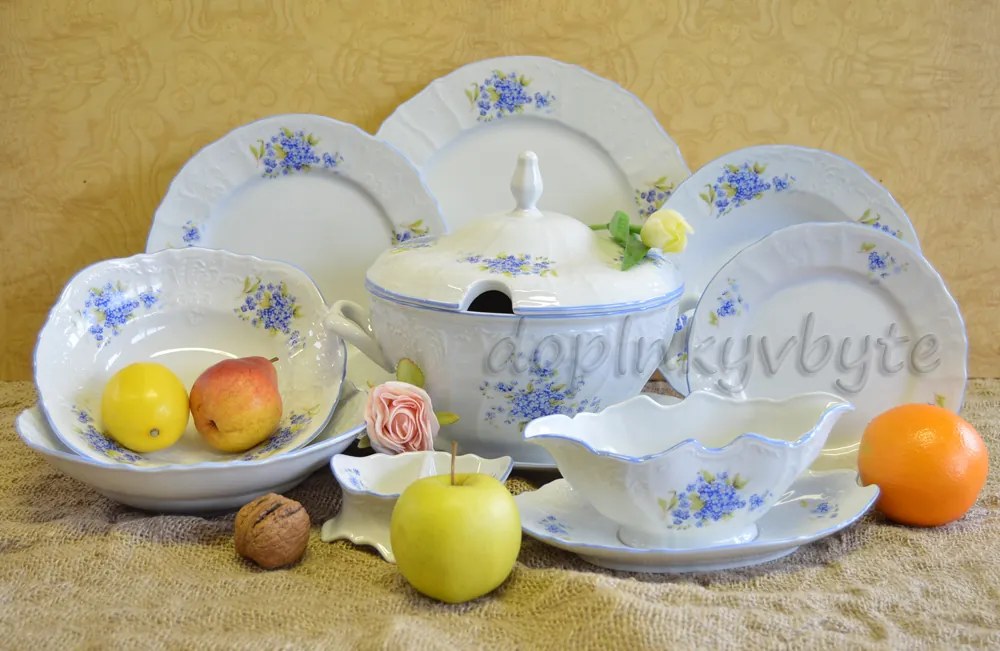 Thun obedová súprava  Bernadotte nezábudka 26-dielná