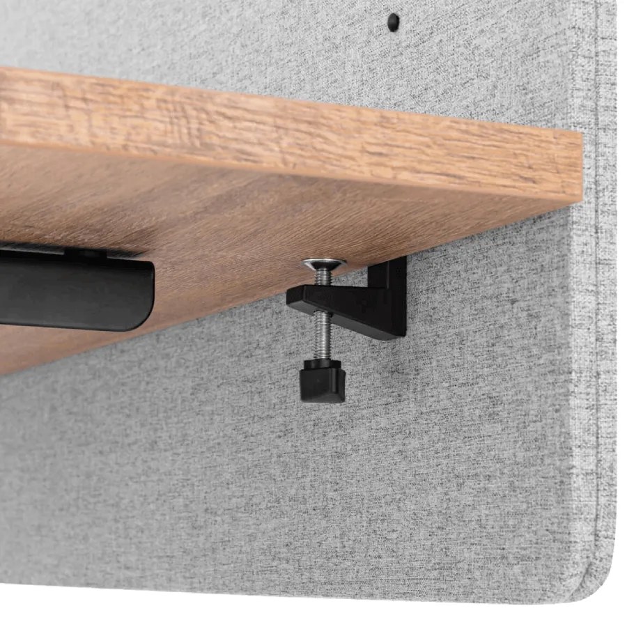 Liftor Silent, akustický paraván na stôl 155 x 60 cm, svetlošedý