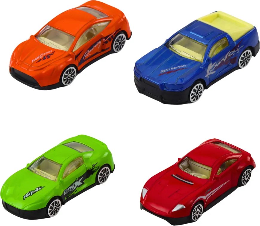LEAN Toys Sada kolies v tube Moderné športové autá 1:64