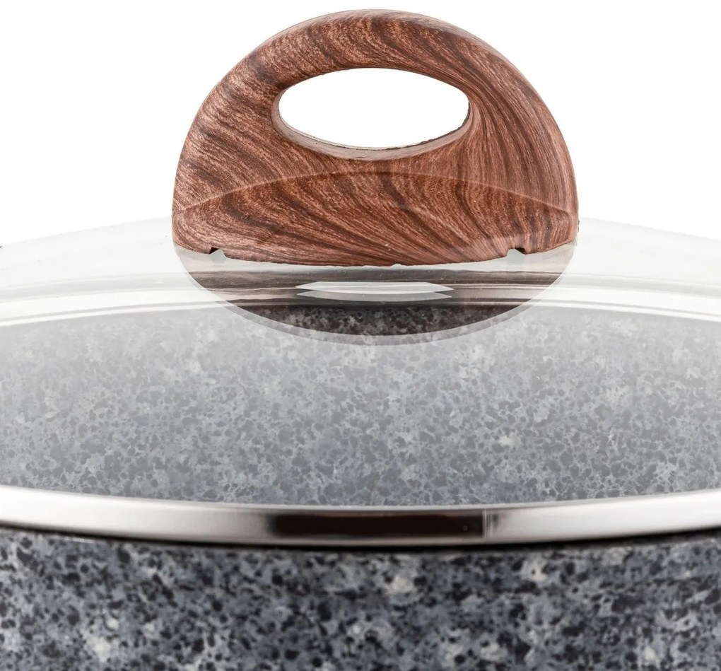 Florina Hrniec s pokrievkou Master MG, 24 cm, 4,1 l, šedá, pr. 24 cm