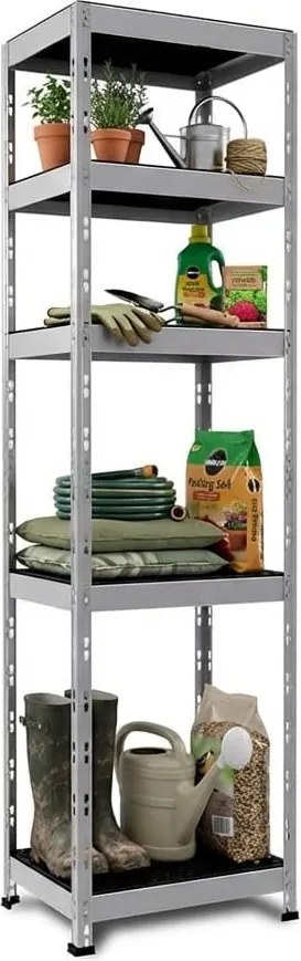 Rivet Outdoor - záhradný kovový regál, plastové polypropylénové police