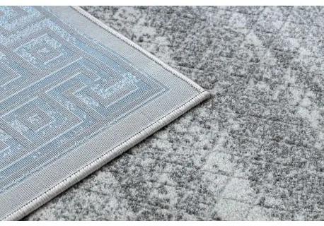 Moderný koberec NOBLE 1512 68 vzor rámu, Grécky vintage - Štrukturálny, dve vrstvy rúna, krémová modrá Veľkosť: 120x170 cm