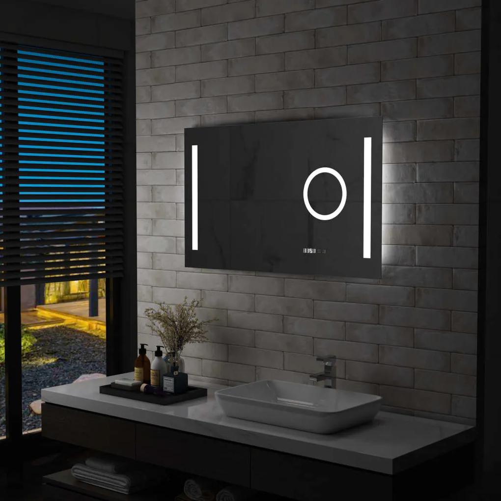 Kúpeľňové LED nástenné zrkadlo s dotykovým snímačom 100x60 cm