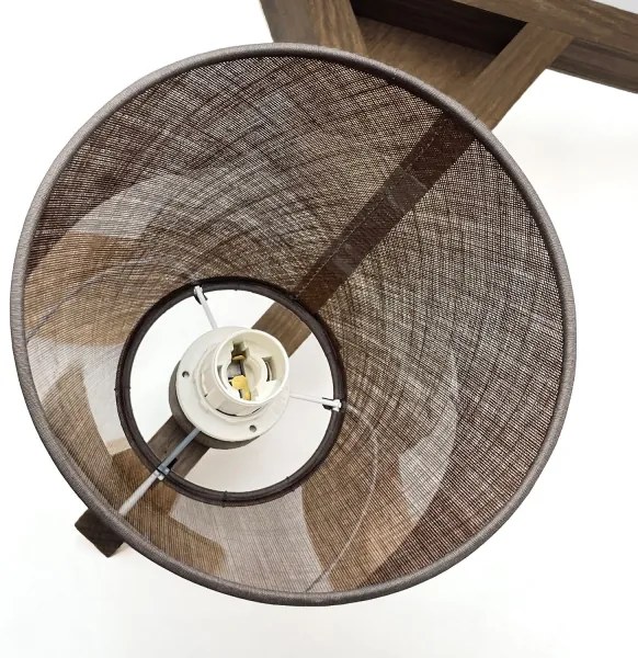 Brilagi - LED  Prisadený luster ANTHONY 3xE14/40W/230V dub orech