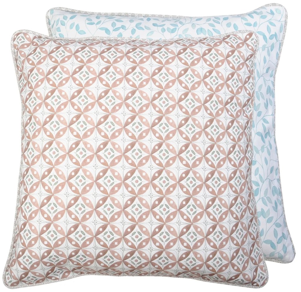 Povlak na vankúš modrá kvietky - 50 * 50 cm