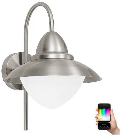 Eglo 33583 - LED RGBW Vonkajšie nástenné svietidlo SIDNEY 1xE27/9W/230V IP44