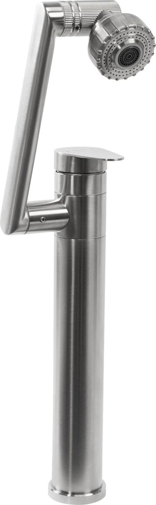 Umývadlová batéria batéria REA PACO INOX vysoká, nikel brúsený