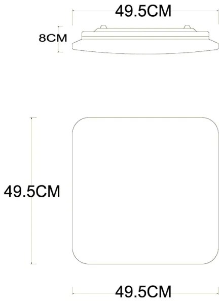 Globo 48413-40SH - LED stmievateľné stropné svietidlo EDDIE 40W/230V pr. 50 cm T