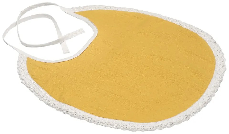 Žltý mušelínový podbradník Kindsgut Paris