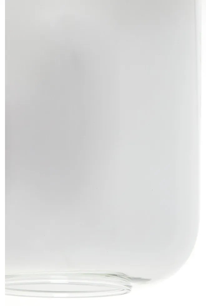 Čierne stropné svietidlo so skleneným tienidlom 100x22 cm Lekar - Light &amp; Living