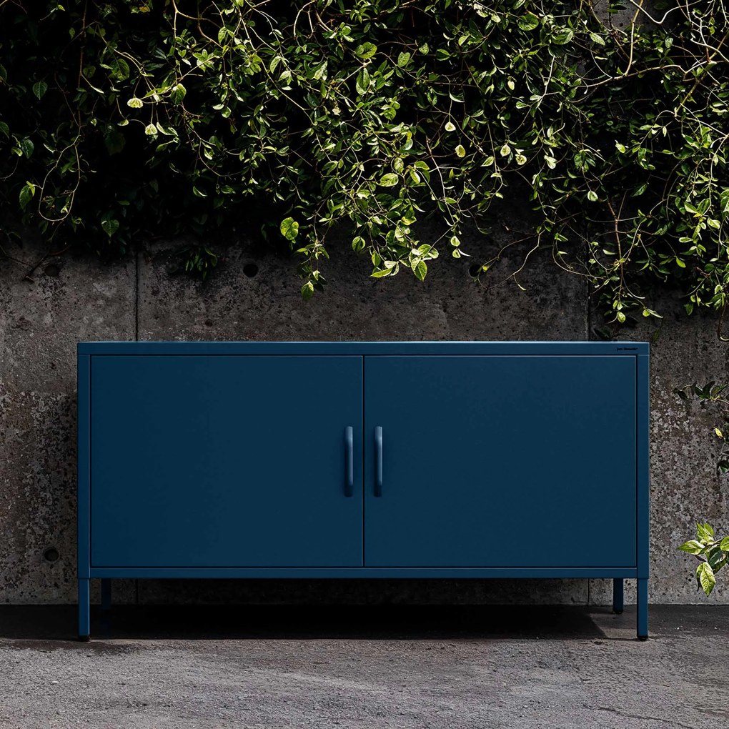 TV stolík na nožičkách ROSA, 1150 x 595 x 400 mm, Modern: tmavomodrá farba