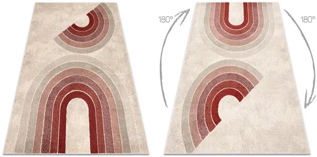 Koberec FUSION 0807 krémový / bordový