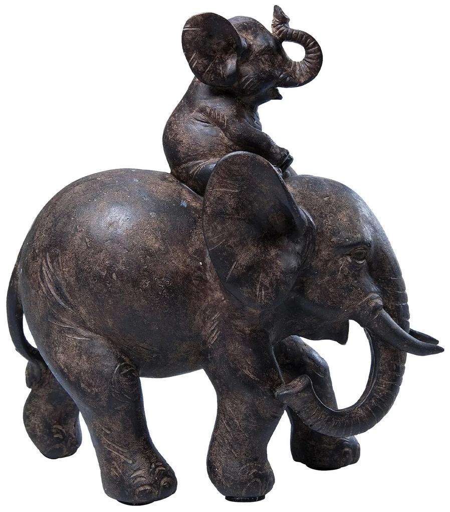 Elefant Dumbo Uno dekorácia hnedá