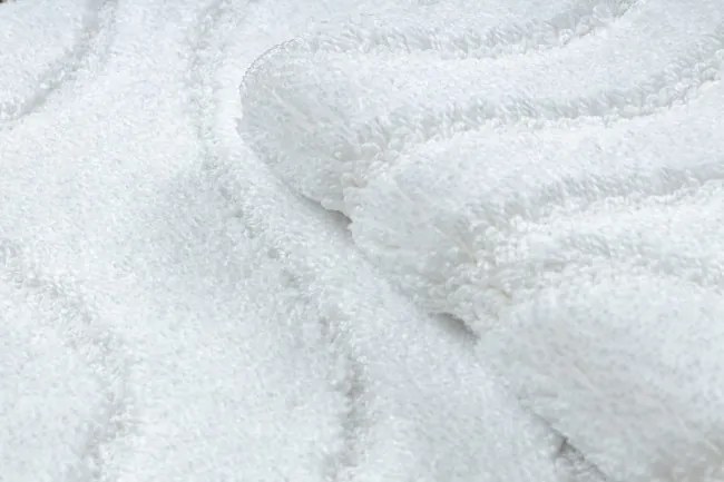 Sada kúpeľňových koberčekov SUPREME WAVES vlny, biela