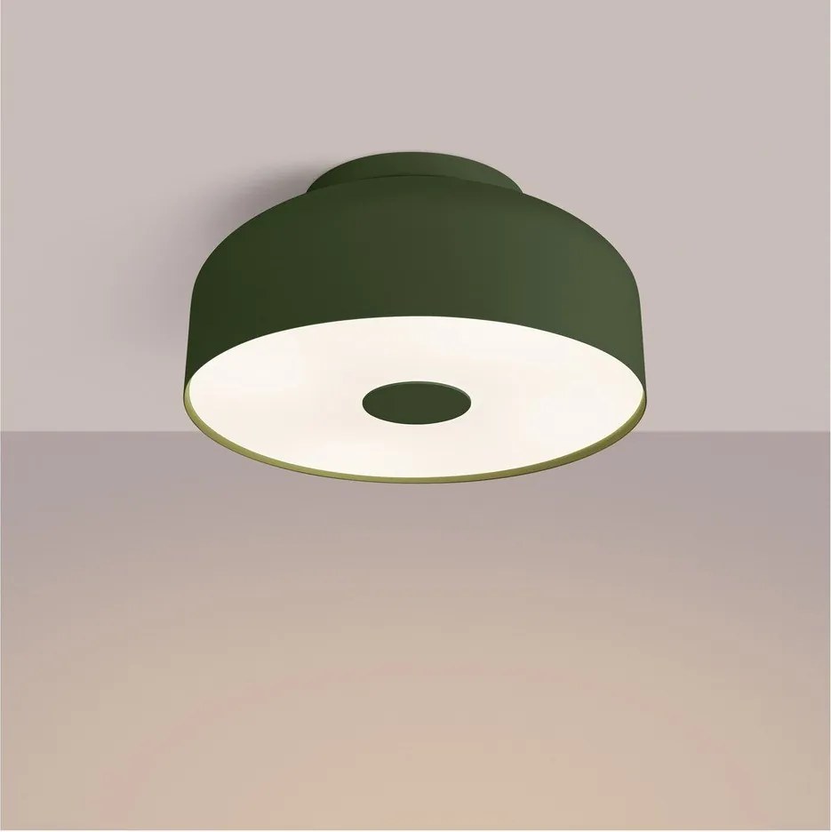 Zelené stropné svietidlo Blacko – Sollux