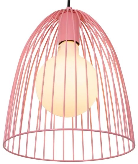Lucide 74417/01/66 - Luster na lanku MACARONS 1xE27/40W/230V pr. 24,5 cm ružová