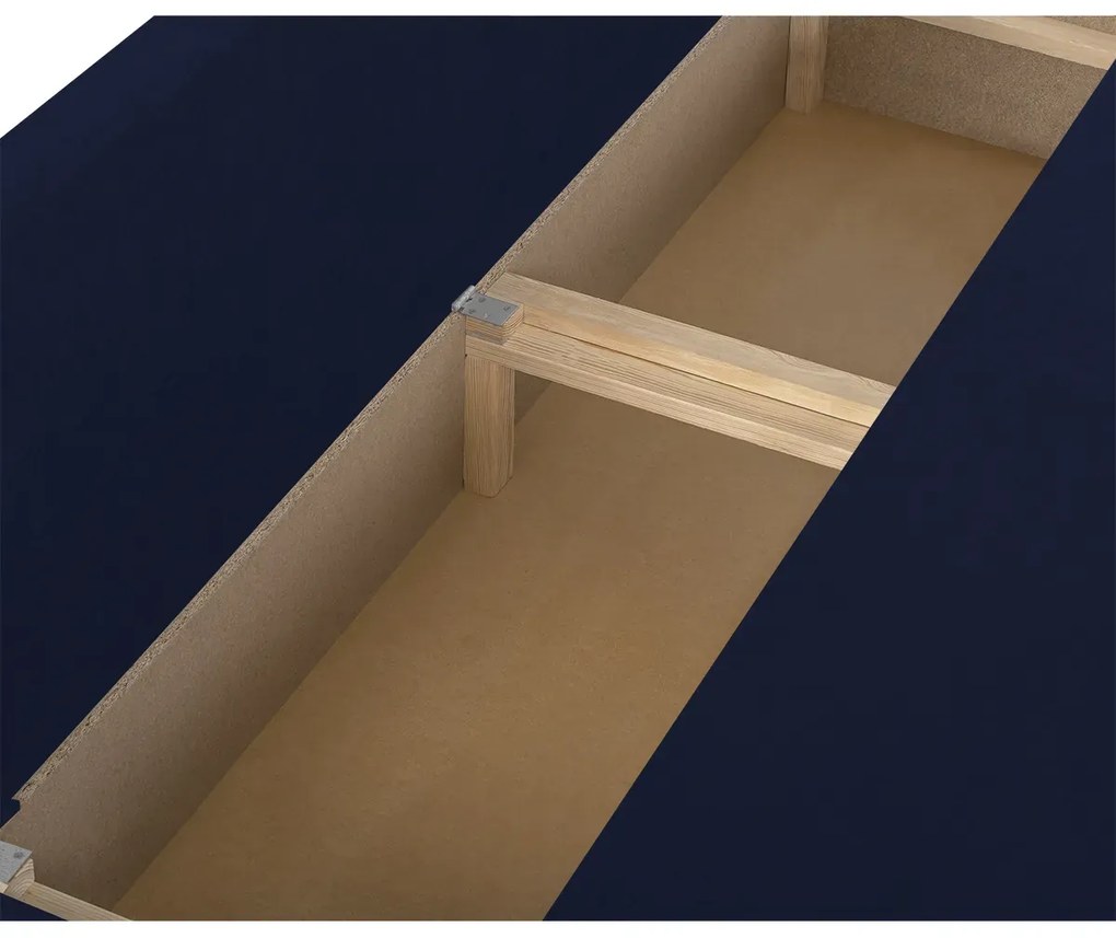 Rozkládací pohovka ROLO Tmavomodrá/Modrá