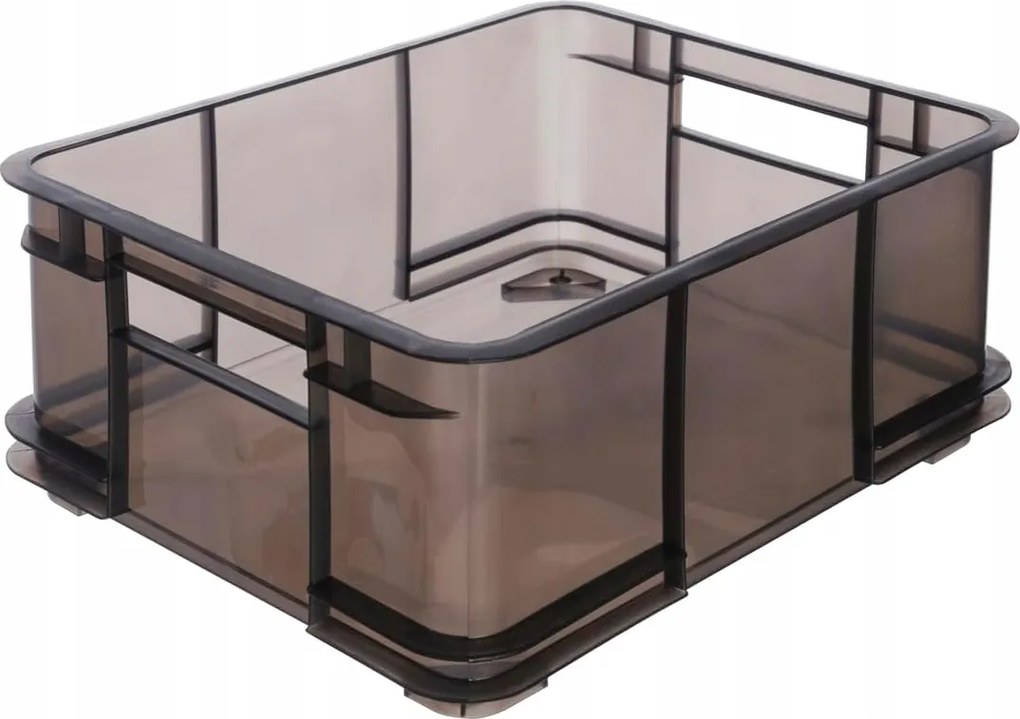Keeeper Úložný box pre domácnosť aj dielňu, BRUNO L, 20,5L, 43 x 35 x 17,5 cm, dymový