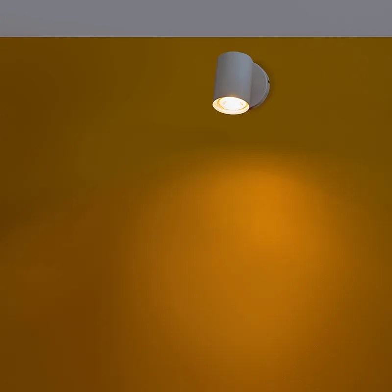 Inteligentný bodový reflektor biely vrátane WiFi GU10 svetelného zdroja, nastaviteľný - Jeana