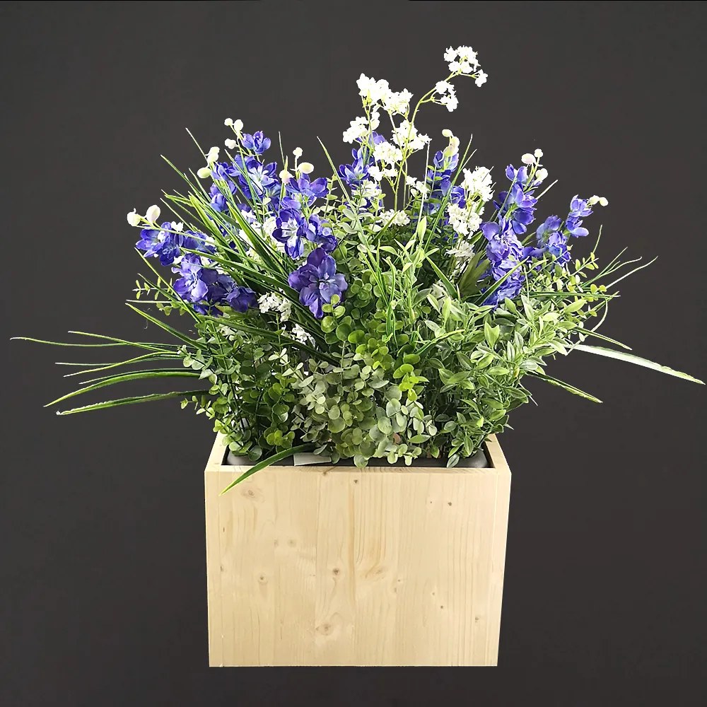 AMADEA Drevený obal s kvetináčom, 33x33x24cm Český výrobok