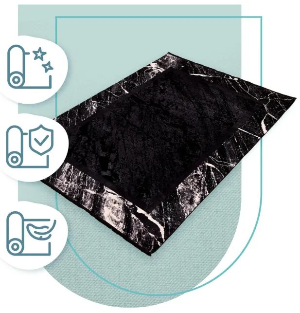 Koberec Arte Norwalk Marble čierny