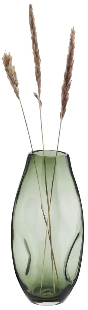 MADAM STOLTZ Sklenená váza Organic Shape Green