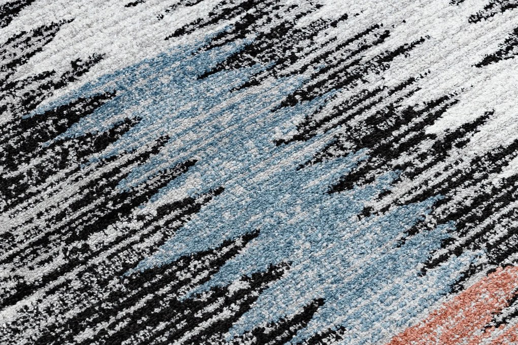 Moderný koberec BELLE BR23A čierno / ružový