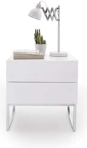 Nočný stolík ROCKY biely