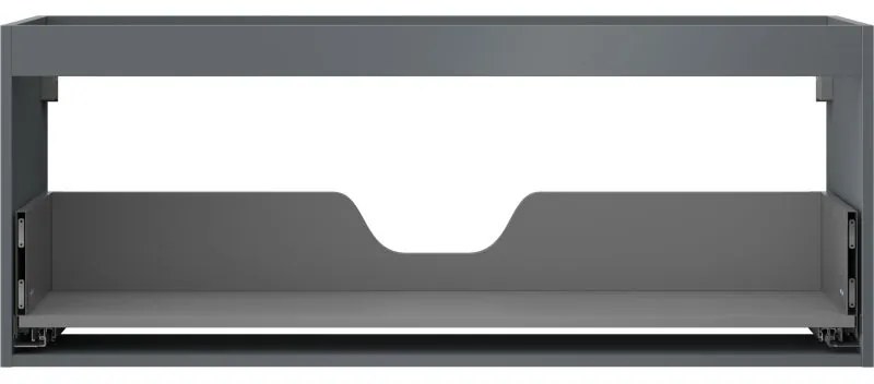 Mexen Box-A, závesná skrinka 120 cm, 1 zásuvka, grafitová matná, 91AX0-1200-470-1-66