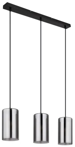 Globo 21002-3H - Luster na lanku OLLY 3xE14/25W/230V čierna