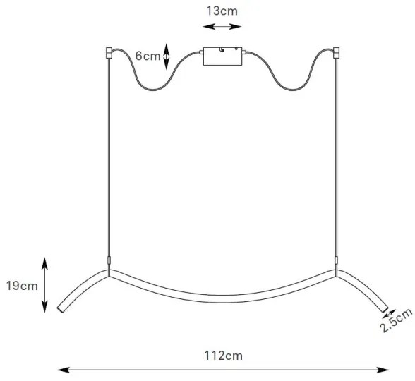 Markslöjd 108873 - LED stmievateľný luster na lanku MELT LED/13W/230V čierny