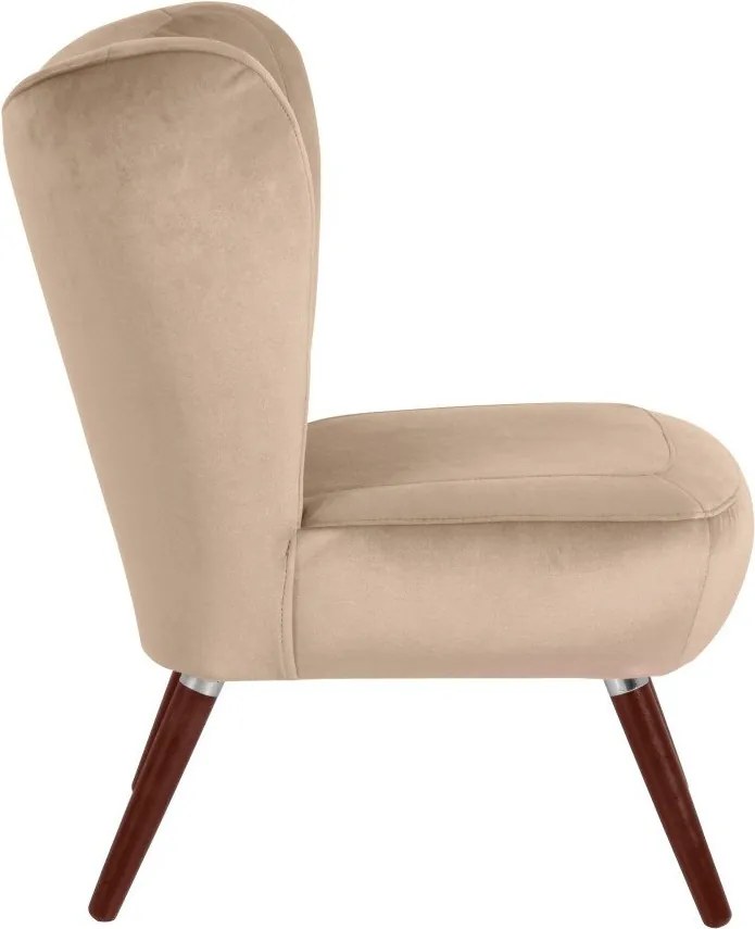 Béžové kreslo Max Winzer Sari Velvet