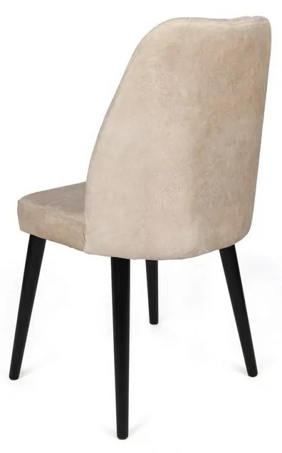 Súprava jedálenských stoličiek Alfa Beige and Black, 2 ks