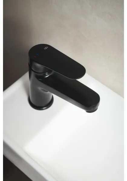 KFA Armatura 5552-815-81 - Umývadlová batéria + výpust OTAVA 15 cm matná čierna