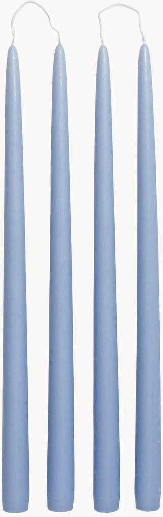 Kužeľovité sviečky Smooth, 4 ks