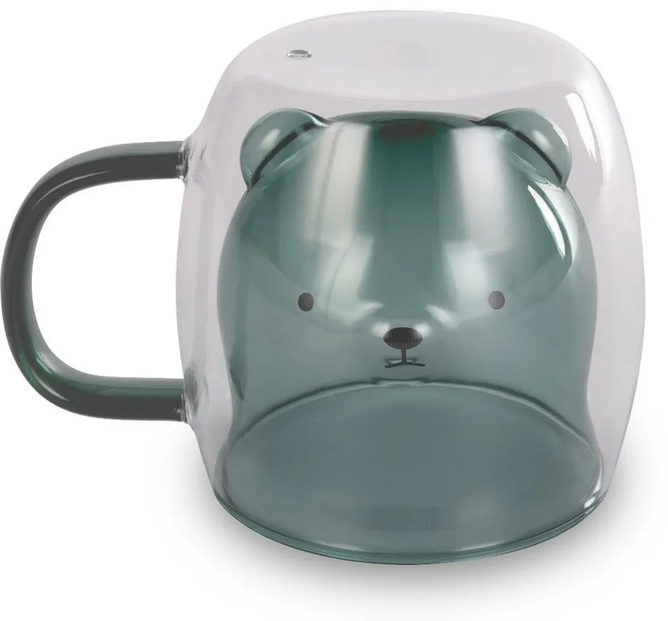 Lamart LT9127 2-dielna súprava pohárov Bear Vaso,250 ml, zelená