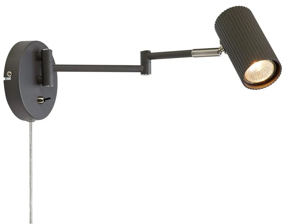 Sivé nástenné svietidlo Costilla - Markslöjd