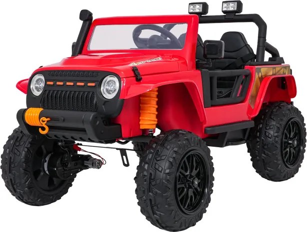 Elektrické autíčko Jeep Monster červené