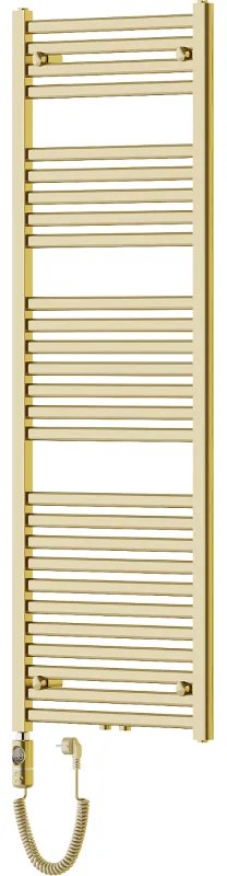 Mexen Hades, elektrické vykurovacie teleso 1500 x 500 mm, 600 W, zlatá lesklá, W104-1500-500-2600-50